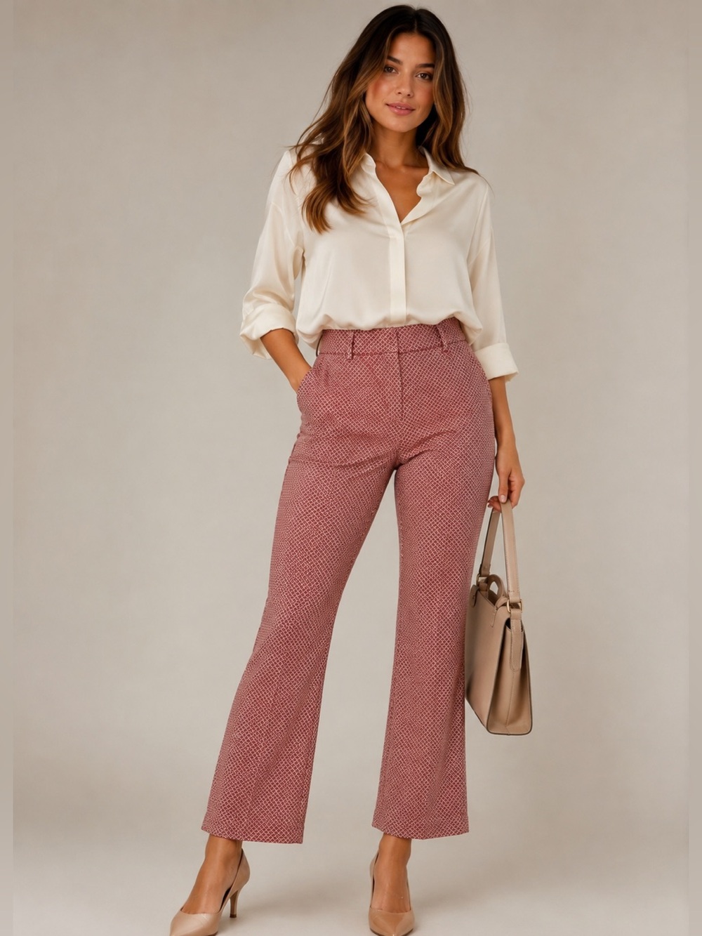 NWT Weekend MAX MARA Capri Flare Stretch Cotton Blend FITW19 Pants Size 12